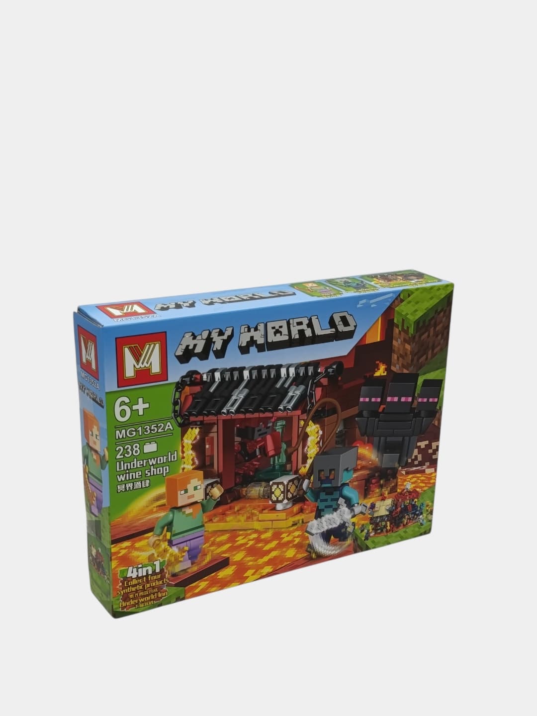 Конструктор Майнкрафт My World Винная лавка Нижнего мира с мини-фигурками