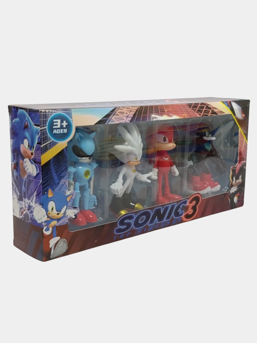 Игровой набор фигурок Соник Sonic the Hedgehog, Метал Соник, Сильвер, Наклз, 4 штуки