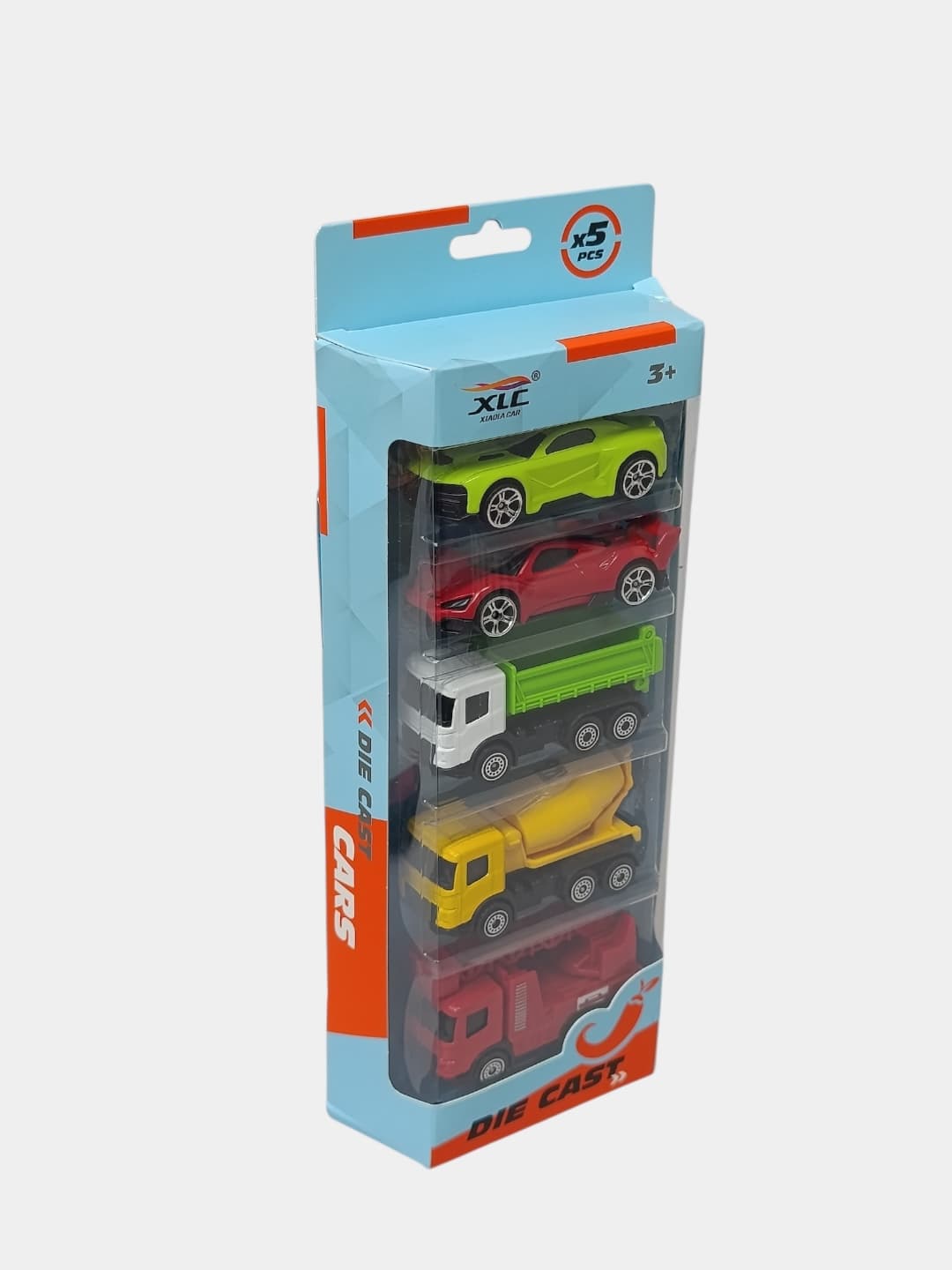 Набор железных машин 5 в 1, металлические модели спецтехники Die-Cast для мальчиков