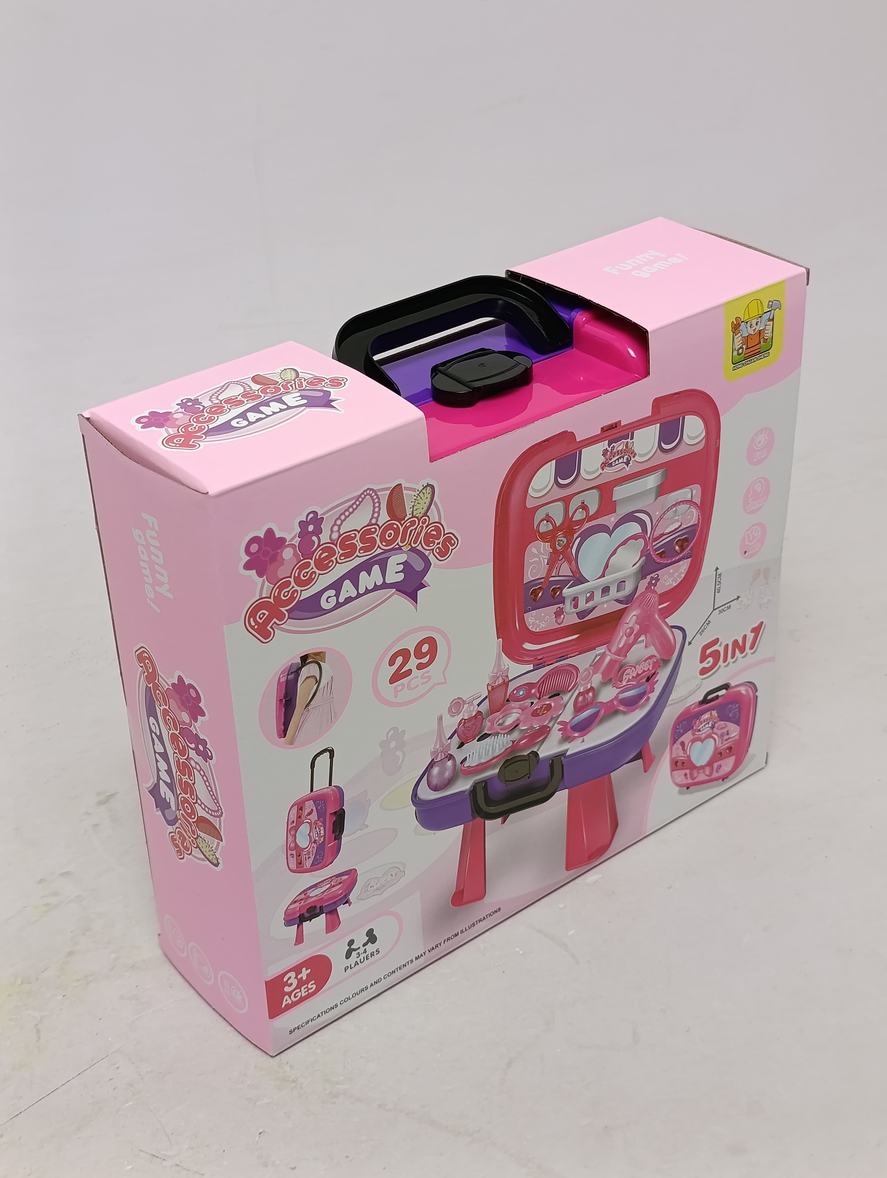 Чемоданчик с украшениями 5 в 1 Accessories Game, 29 деталей, игровой набор для девочек