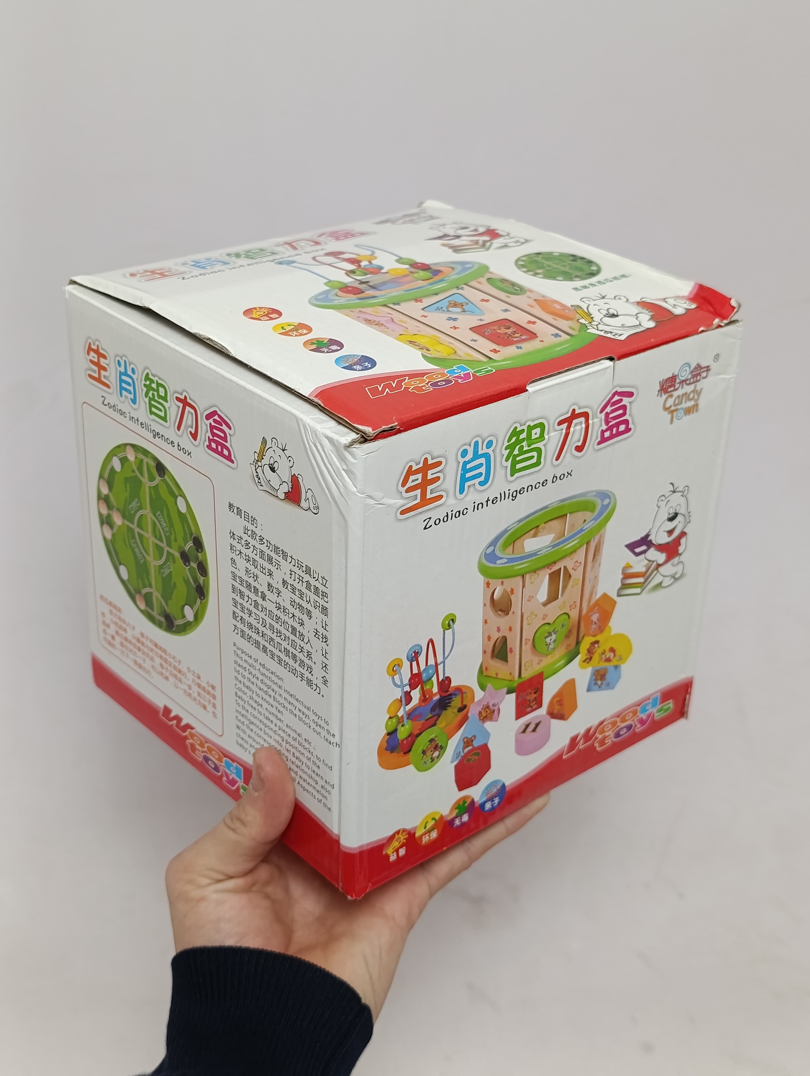 Развивающий лабиринт с геометрическими формами Wood Toys 5 в 1 деревянный