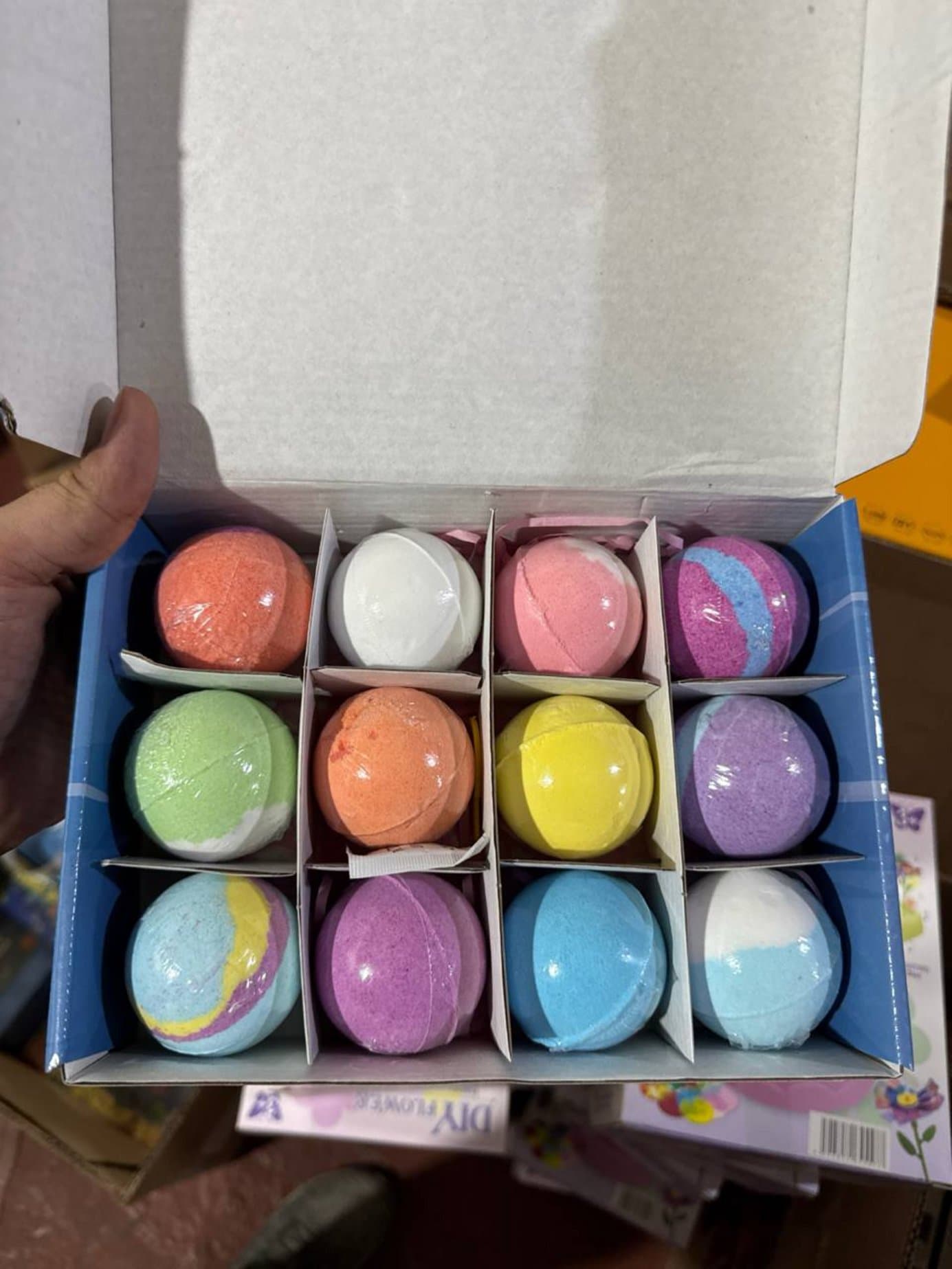 Набор детских бомбочек для ванны BATH Bomb Gift, 12 бурлящих шаров, Подарок для мальчиков и девочек, Натуральный состав