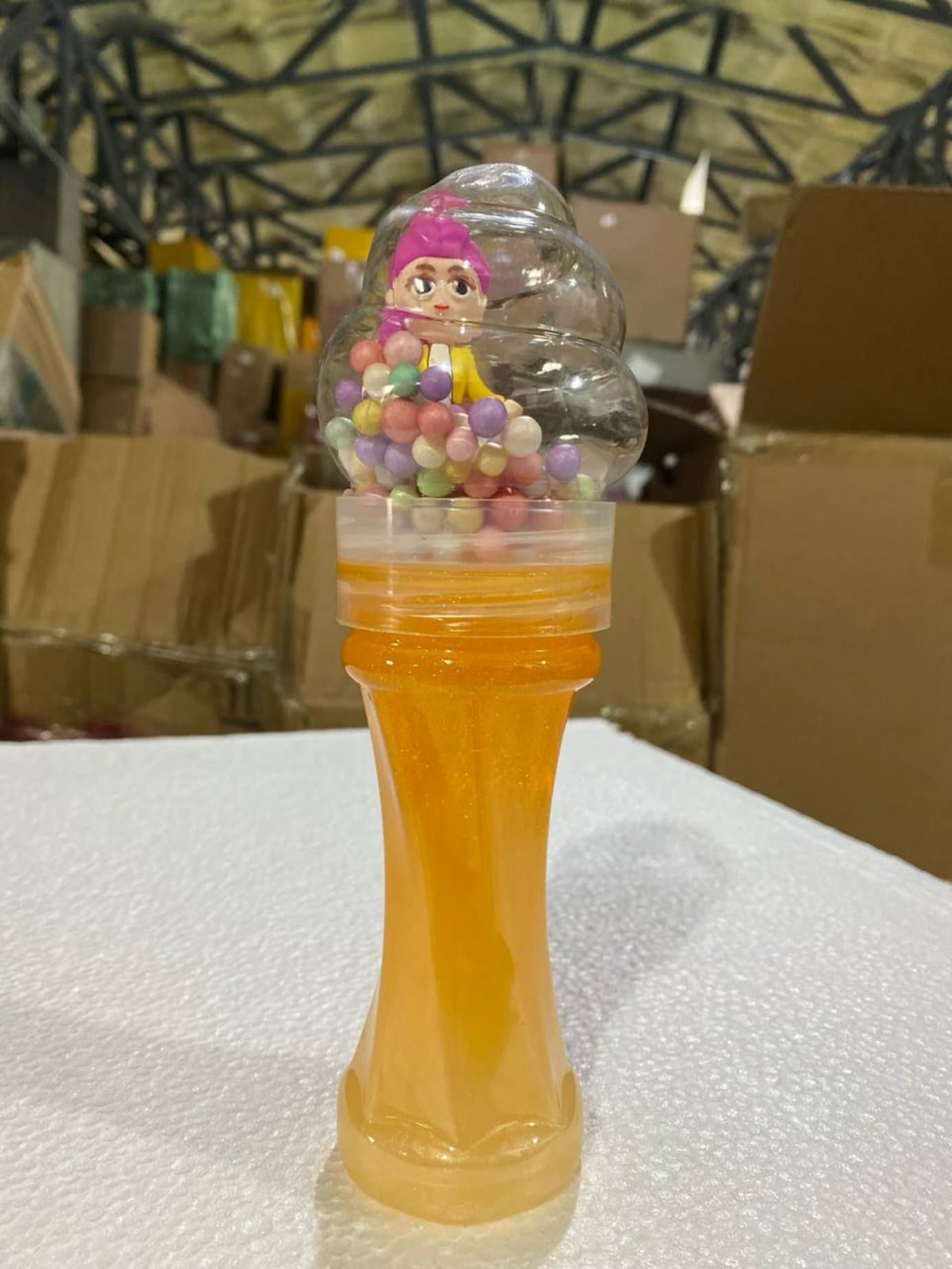 Детский игровой набор слайм в рожке, Антистресс с фигуркой сюрпризом, Для развития моторики рук и сенсорики