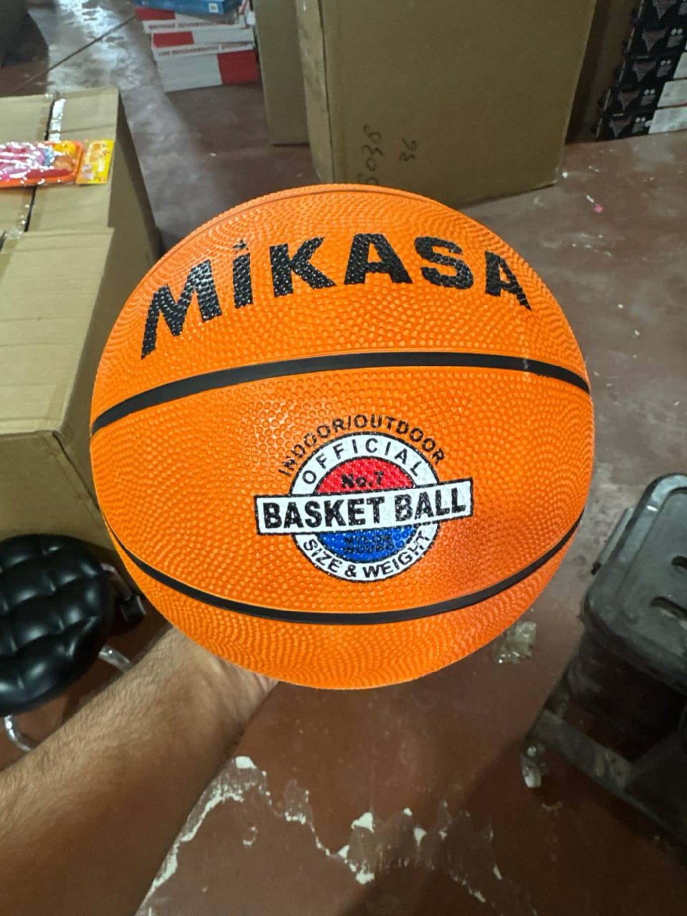 Баскетбольный мяч Mikasa, Размер 7, Для зала и улицы Indoor Outdoor
