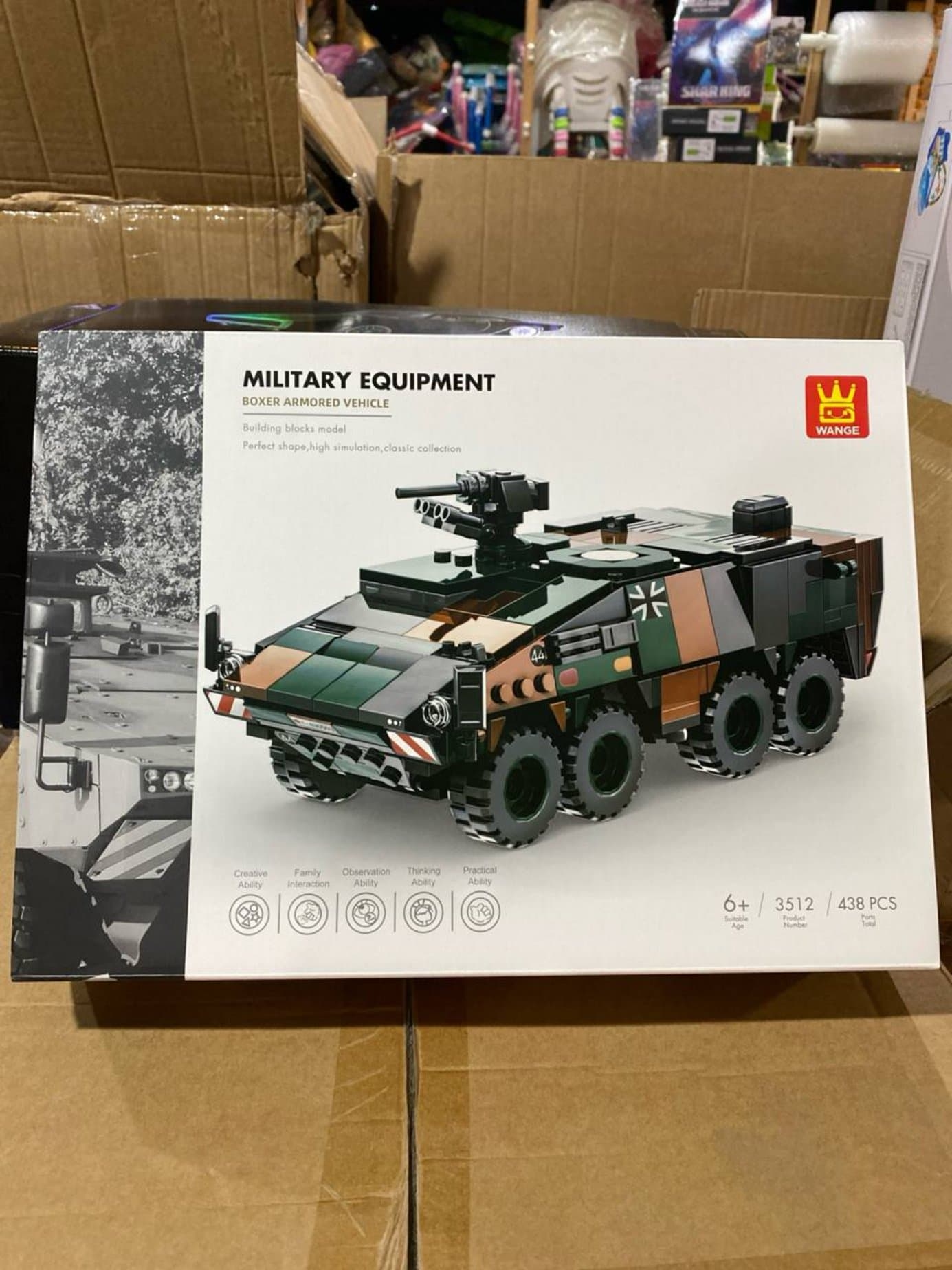 Конструктор БТР Boxer Wange 3512 Военная техника, 438 деталей