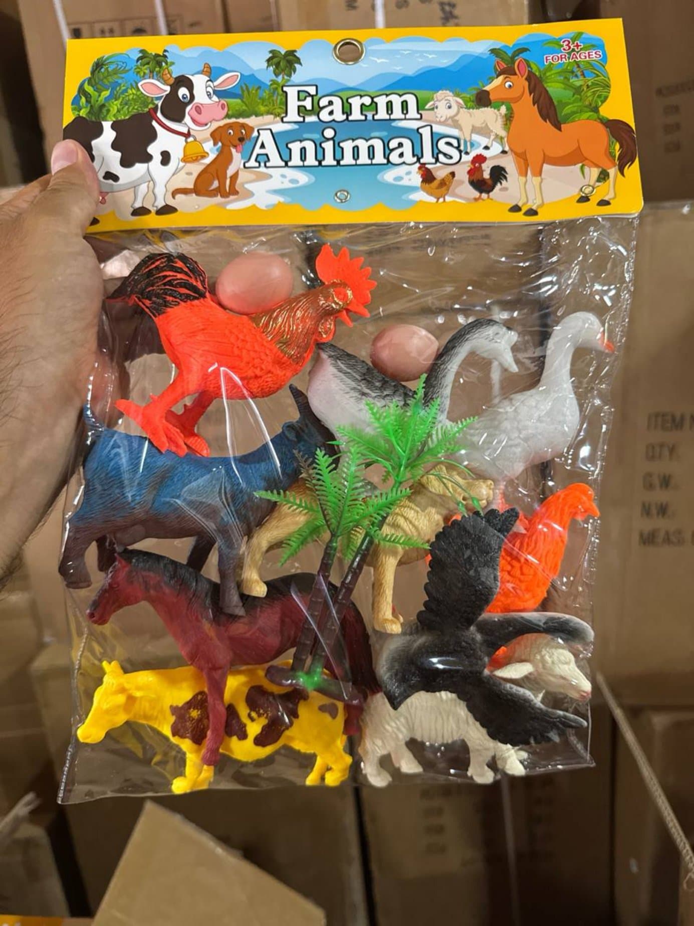 Набор фермерских животных Farm Animals, фигурки домашних животных и декорации для детей
